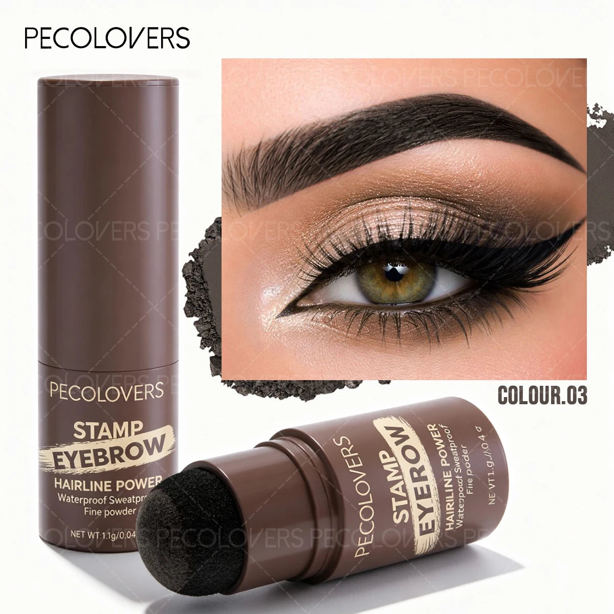 Sta1 Instant Uniform Hairline Shadow Powder Stick Waterproof Qme 03