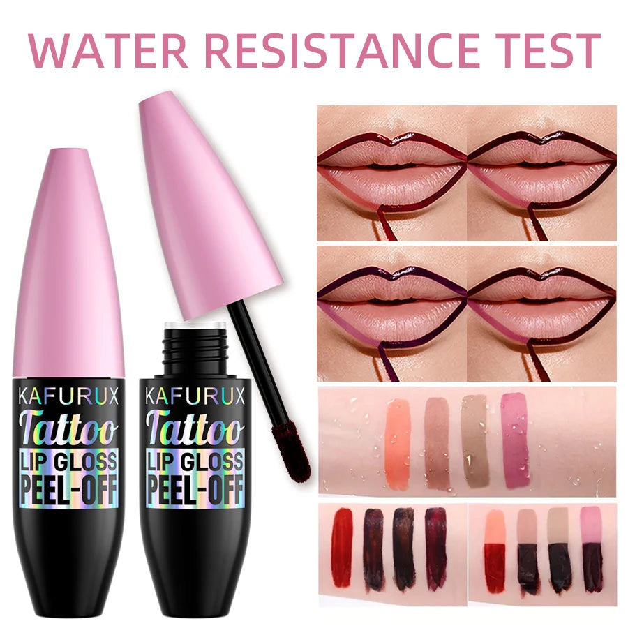 7 Waterproof Lip Liner Peel Off Tint Long Lasting Matte Gloss Red Qme