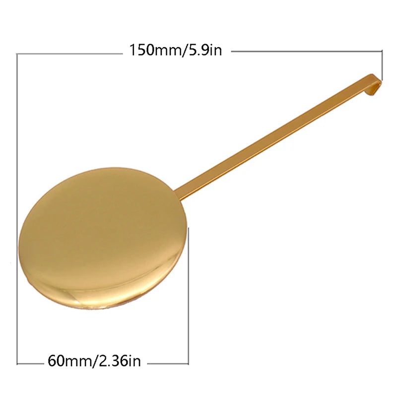 1Pc High-gloss gold swing movement metal pendulum quartz wall clock pendulum accessories. Qme 1pc
