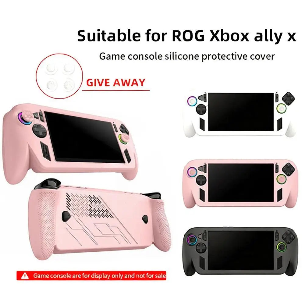 For ROG For Xbox Ally X Handheld Silicone Protective Case Non-slip And Anti-fall Protective Cover Soft Durable Easy To Install Qme