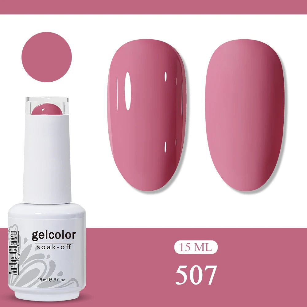 Arte Clavo Amber Gel Nail Polish Translucent Vintage Jelly Semi
