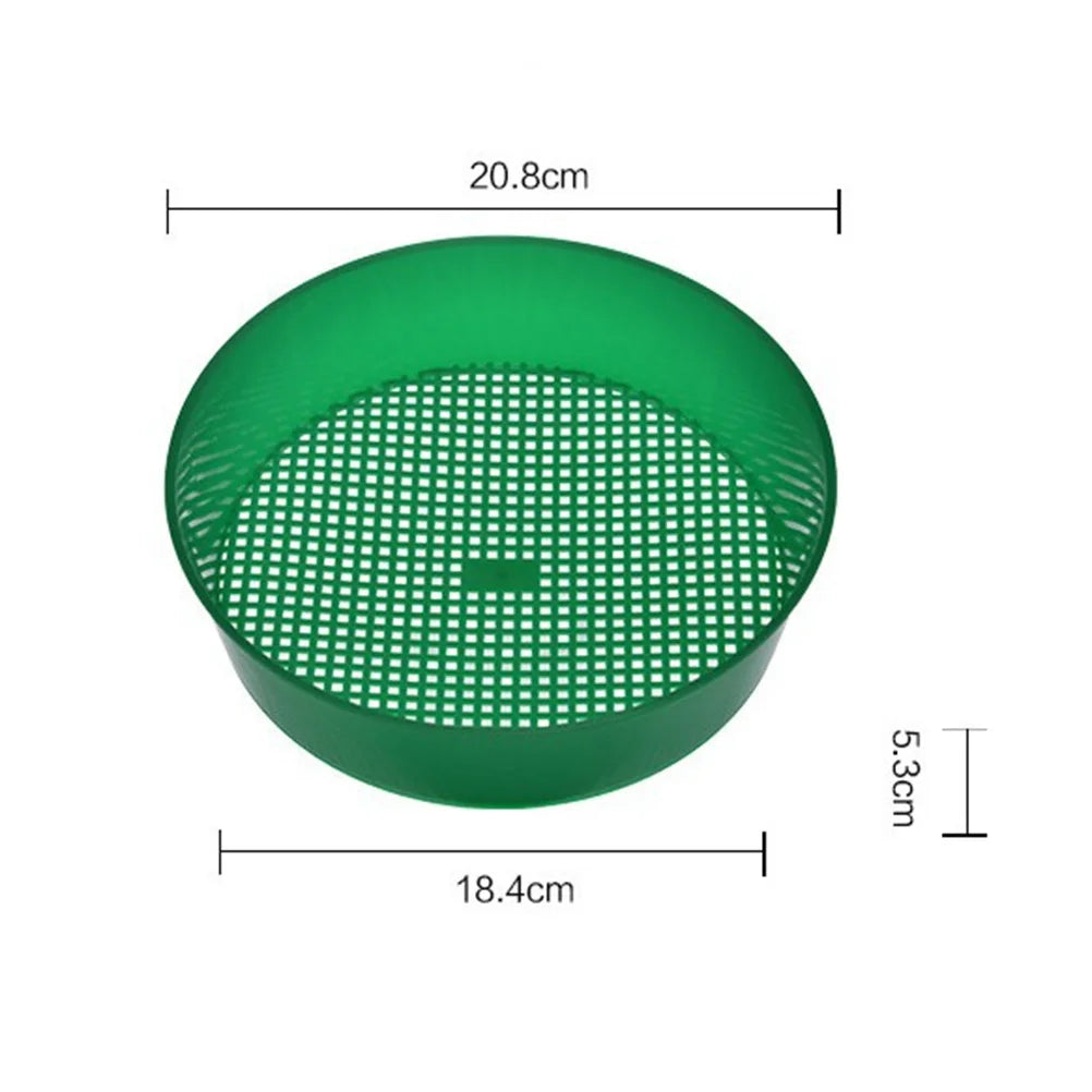 Soil Sieve Fine Mesh Design Round Easy To Use Premium PP Soil Filter Wide Applicability for Garden Sieve Gardening Tool Qme