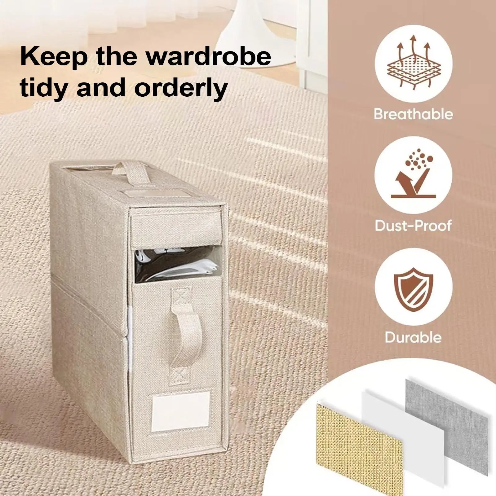 Bed Sheet Storage Sheets Organizer For Linen Closet Foldable Fabric Box Bedding Bag For Closet Bedroom Moving Apartment Dorm Qme