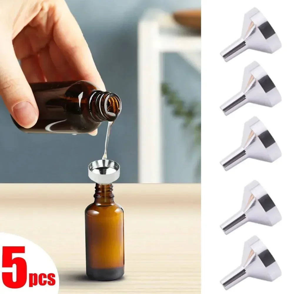 Mini Small Funnel Aluminum Alloy Perfume Dispenser Liquid Dispensing Qme