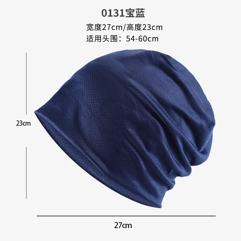 Breathable Running Headband Sweat-wicking Quick-dry Sports Head Cover Qme SKY BLUE