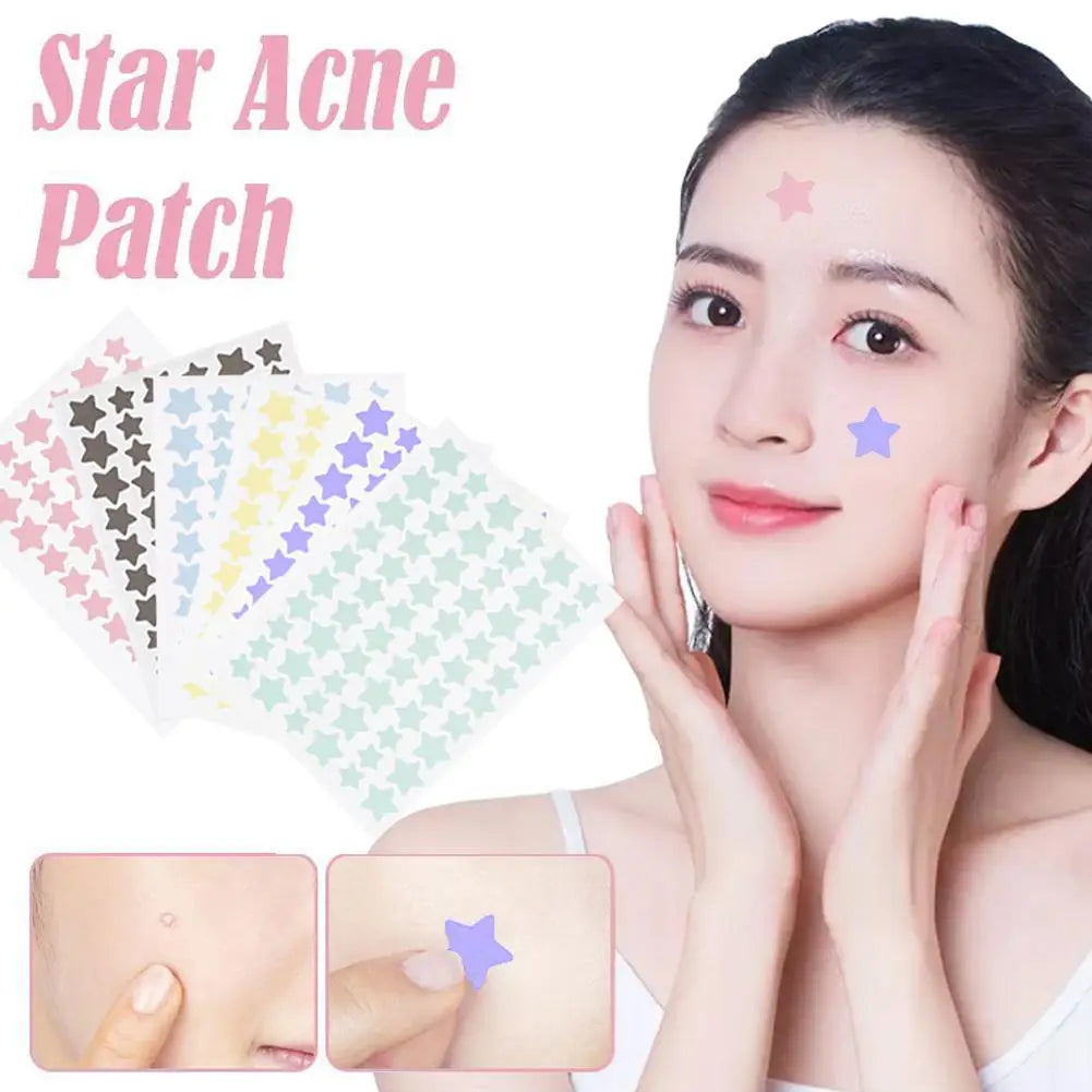 60pcs Invisible Star Shape Acne Patch Acne Marks Cover Patch Waterproof Sweat Proof Pimple Remover Tool Skin Care For Men Women Qme