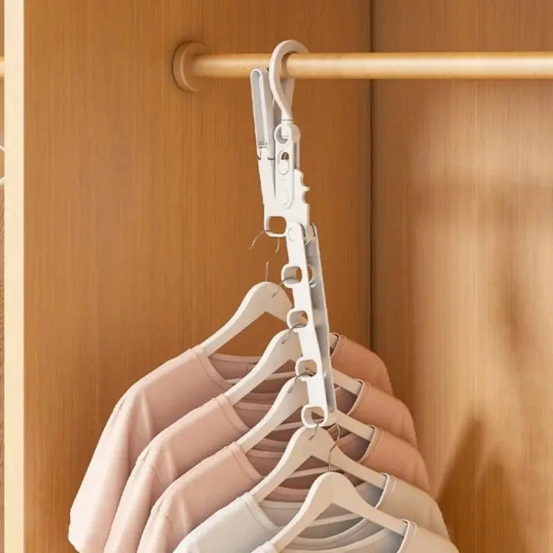 Folding Hanger Rack Heavy Duty Clothes Hangser Clothes Storage Organizer For Travel Dorm Essential Drying Tool For Clothes Qme