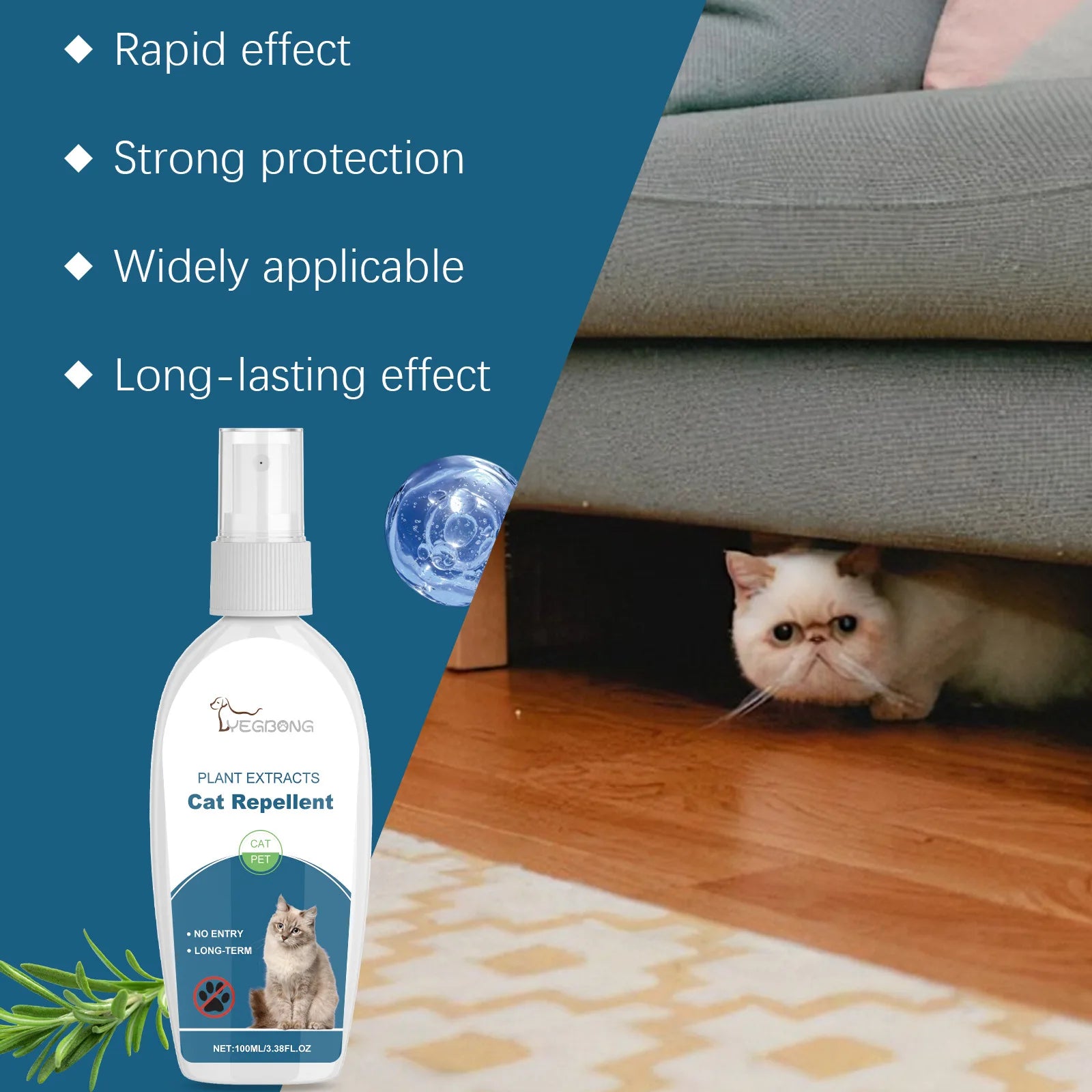 Cat Repellent Spray Anti Scratch Prevent Biting Scratching Stop Sofa Chew Gnaw Corrector Furniture Protect Pet Training Liquid Qme