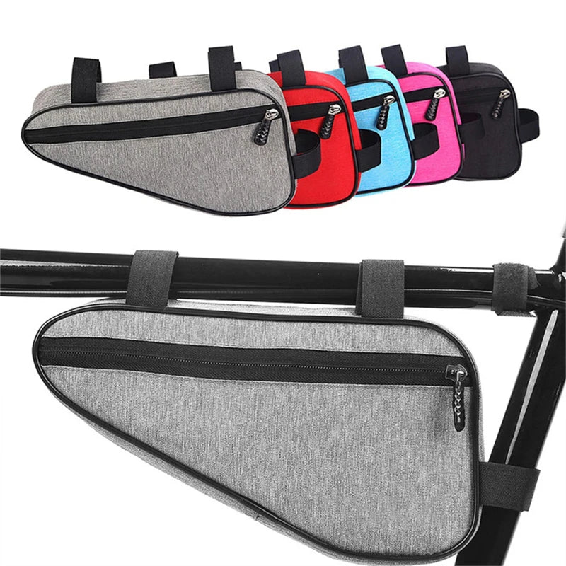 Waterproof Bicycle Bag Triangle Bike Bag Front Tube Frame Bag Mountain Bike Triangle Pouch Frame Holder Bicycle Accessories Qme