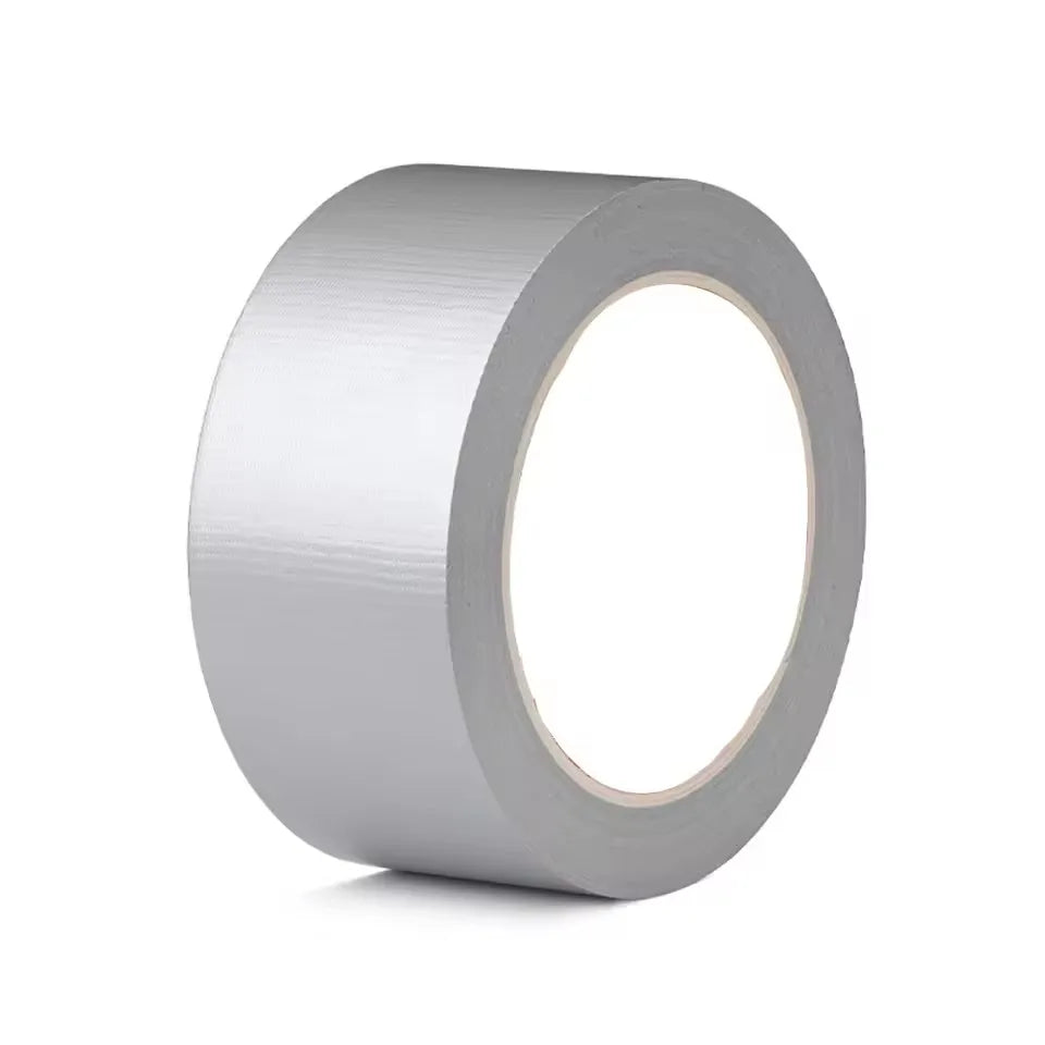 Multicolor DIY Super Sticky Cloth Duct Tape Carpet Binding Floor Waterproof Heavy Duty Industrial Adhesive Tape Repair Bundles Qme Silver 1Roll 20M 50mm