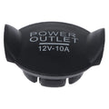 Waterproof Car Cigarette Igniter Outlet Cover 12V Power Socket Plug Qme Black