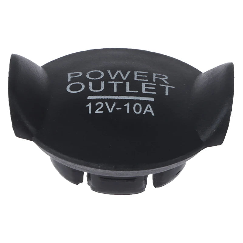 Waterproof Car Cigarette Igniter Outlet Cover 12V Power Socket Plug Qme Black
