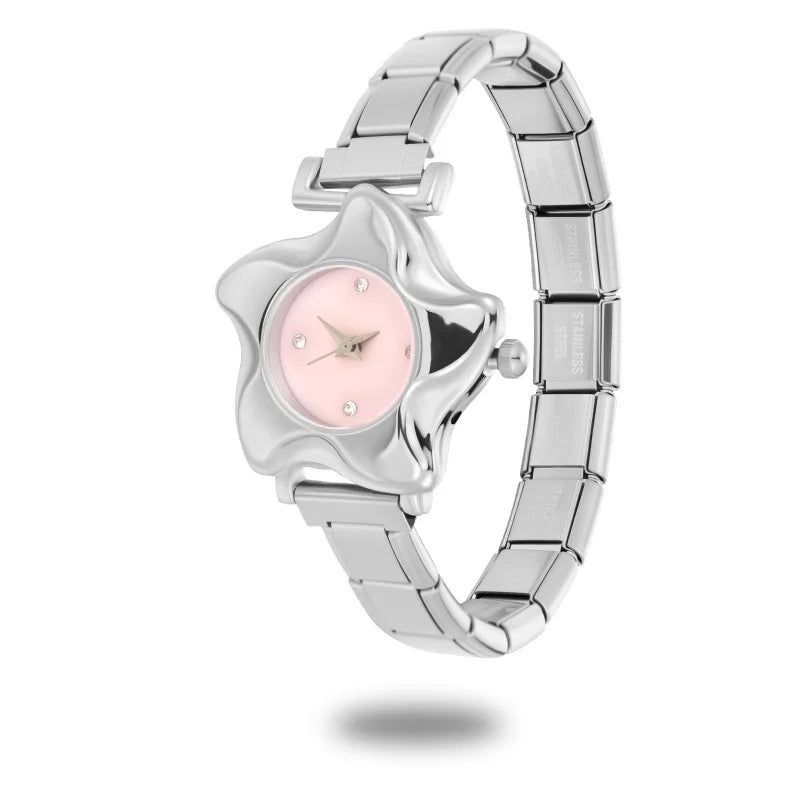 1PC Fashion Stainless Steel Ocean Series Seashell Starfish Watch Bracelet Bangle for Friend Birthday Men's Women's DIY Jewelrys Qme Style 32