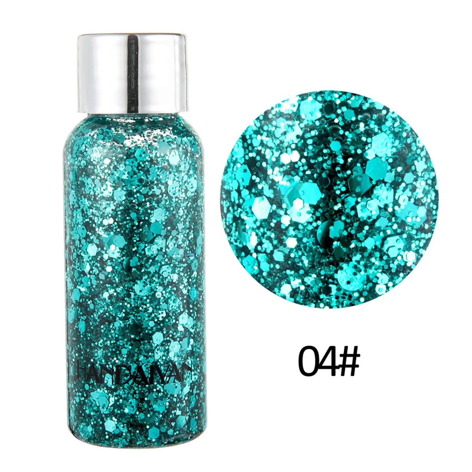 Glitter Body Lotion Diamond Gel Cream Eye Nail Hair Face Lasting Qme D