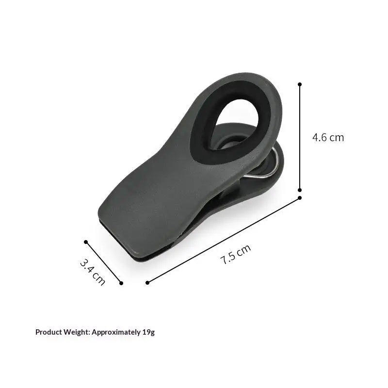 Moisture-proof Refrigerator Magnetic Clip Food Grade Strong Magnet Qme Gray