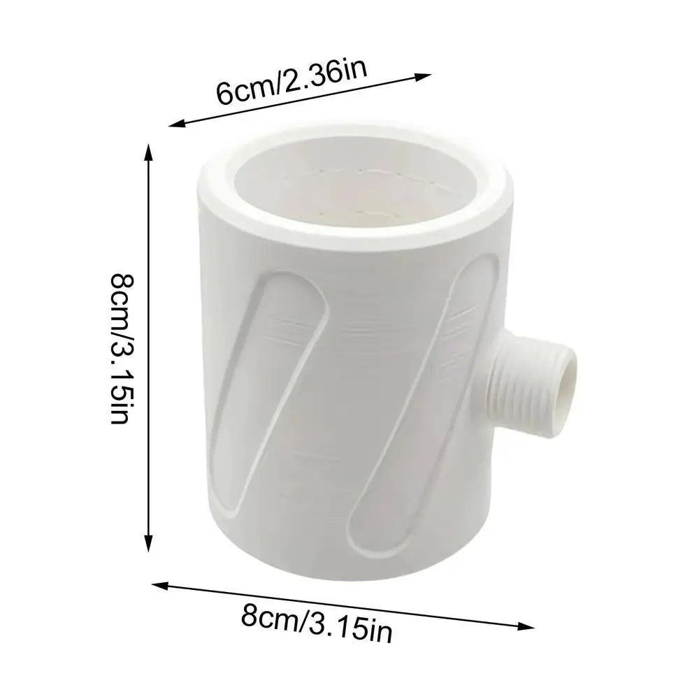 Men's Bathroom Shower Head High Pressure Wide Coverage Coarse Hole Handheld Bathroom Shower Head for Home Apartment Adults Qme White