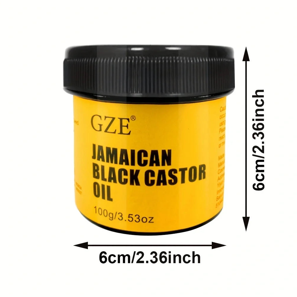 2 Pack GZE JAMAICAN Black Castor Oil - Jamaican Black Castor Oil for Hair Strengthens and Scalp Care Qme