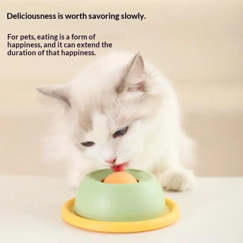 Dogs Cats Interactive Snack Bowl Promotes Dental Health Pet Licking Qme