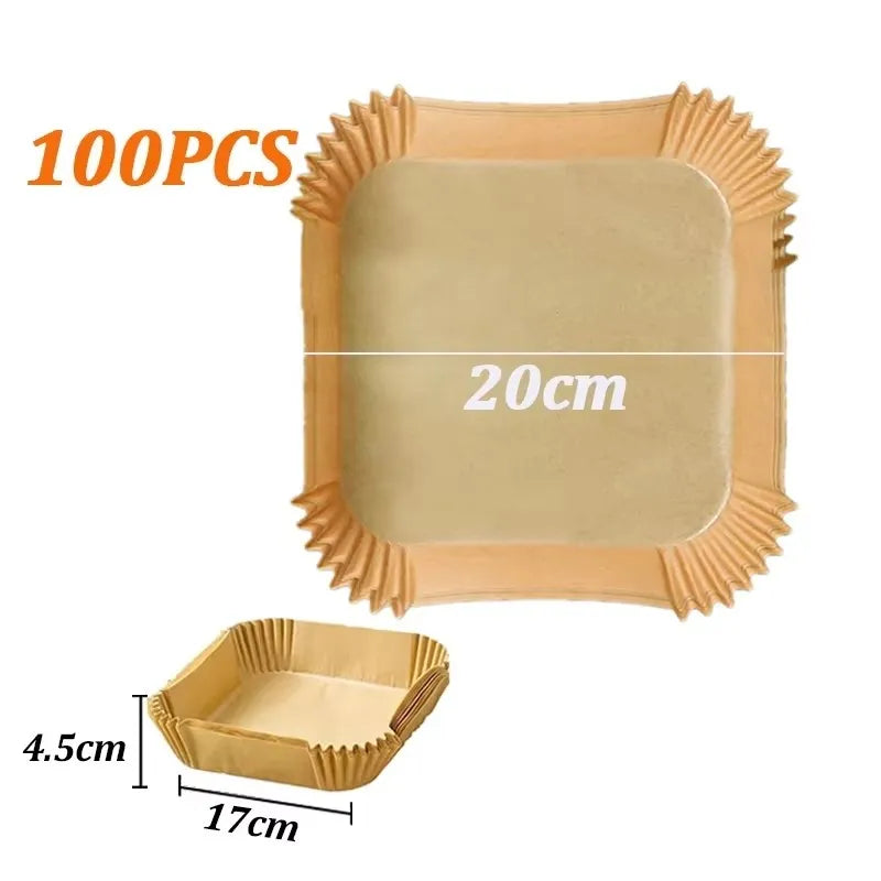 Disposable Oil-proof Waterproof Backing Paper Non-stick Airfryer Mat Qme 03
