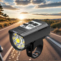 LED Bicycle Front Light High Brightness Bike Flashlight Dual Light Source Bicycle Headlight Intelligent Sensor for Night Riding Qme Default Title