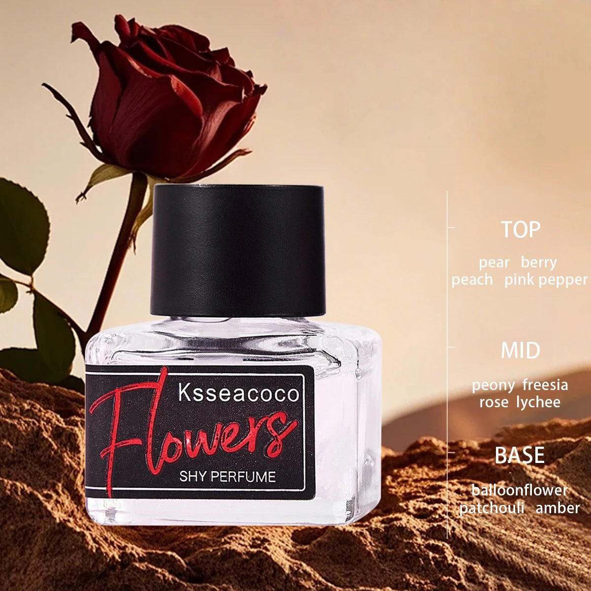 Sweet Romantic Floral Perfume Peach Violet Rose Notes Specially Qme Rose scent