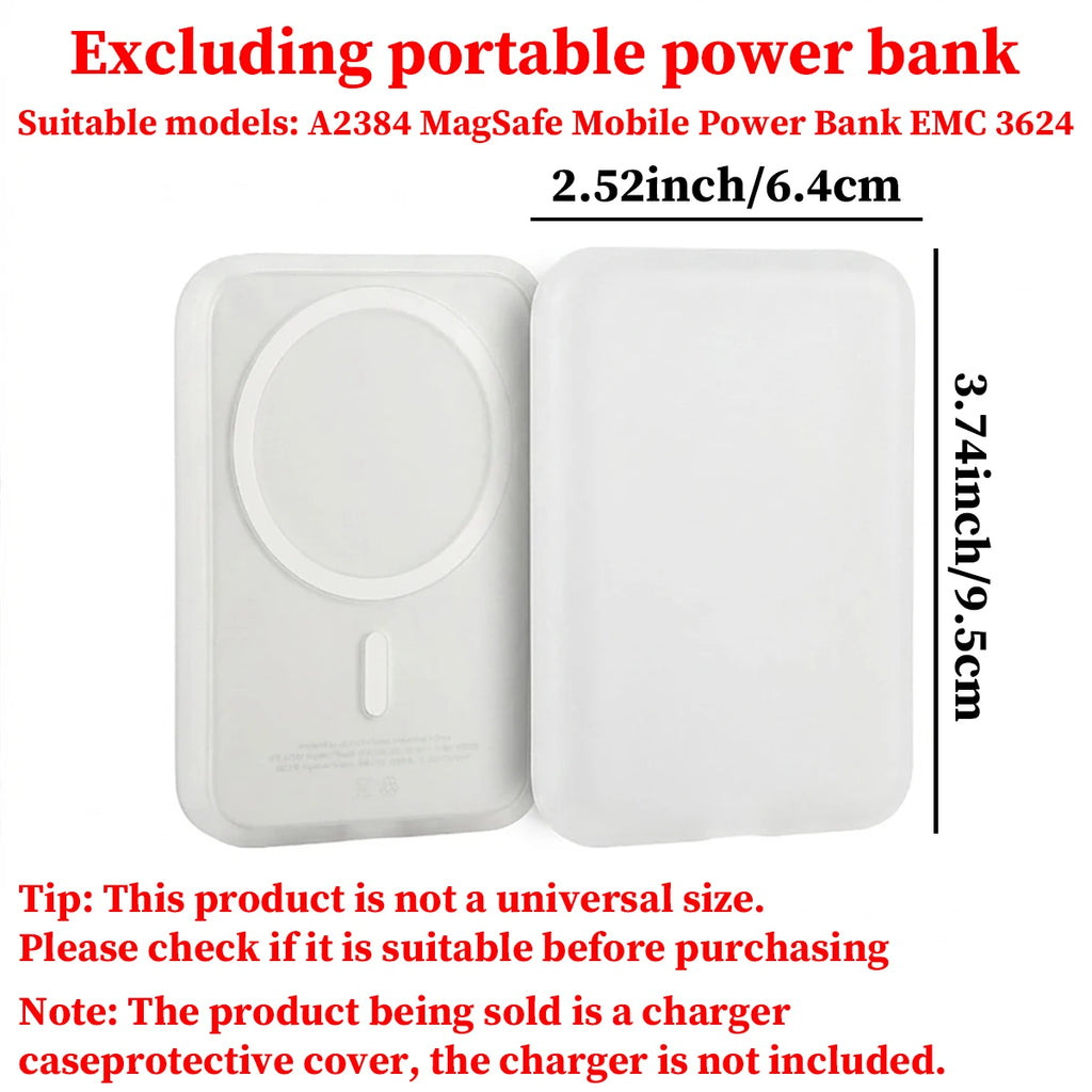 Black TPU Charging Case Protector Compatible Apple's Magsafe Wireless Qme