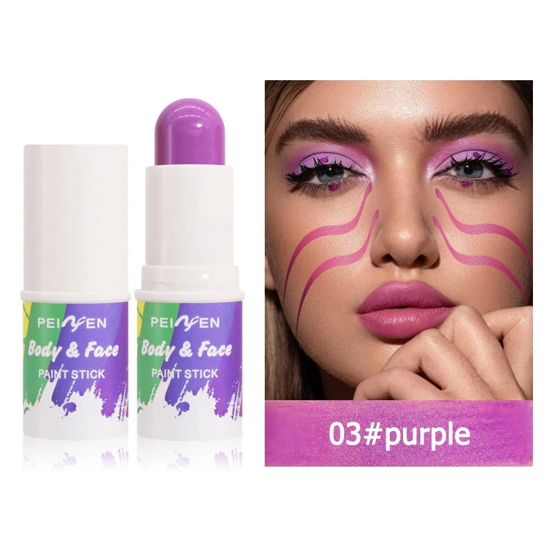 Shining Stick Makeup Waterproof Sweatproof Available Multiple Colors Qme 03 purple