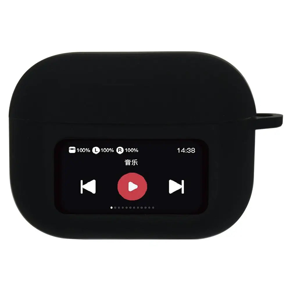 Headphones CASE For AirPods A9 Pro With Screen Corners Shockproof Anti-slip Full Cover Protective Case For AirPods A9 Pro Qme
