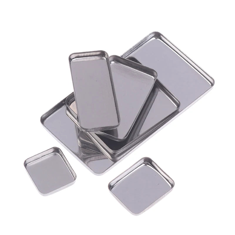5 Empty Eyeshadow Tin Pans Makeup Palettes Square Palette Iron Cases Qme