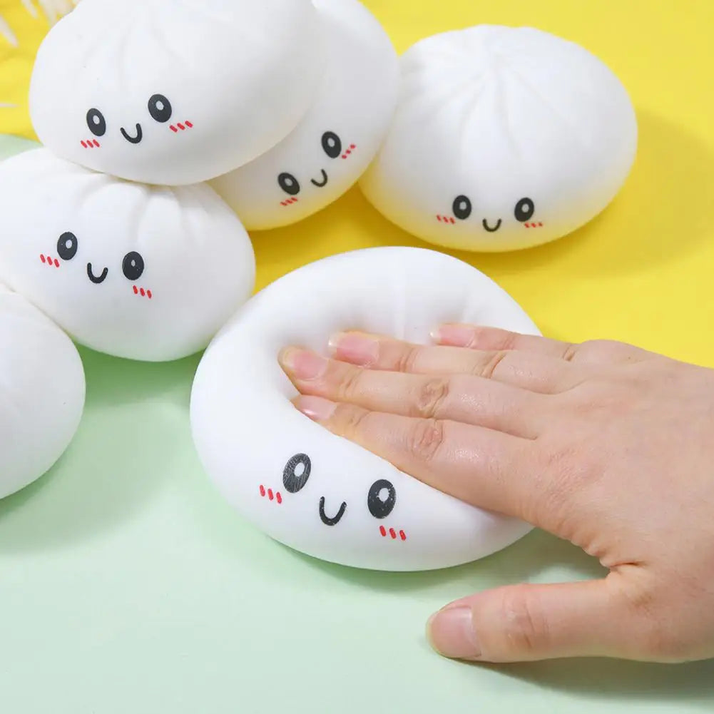 Colorful Dumpling Squishes Stress Balls Squeeze Dough Ball Squishy Qme