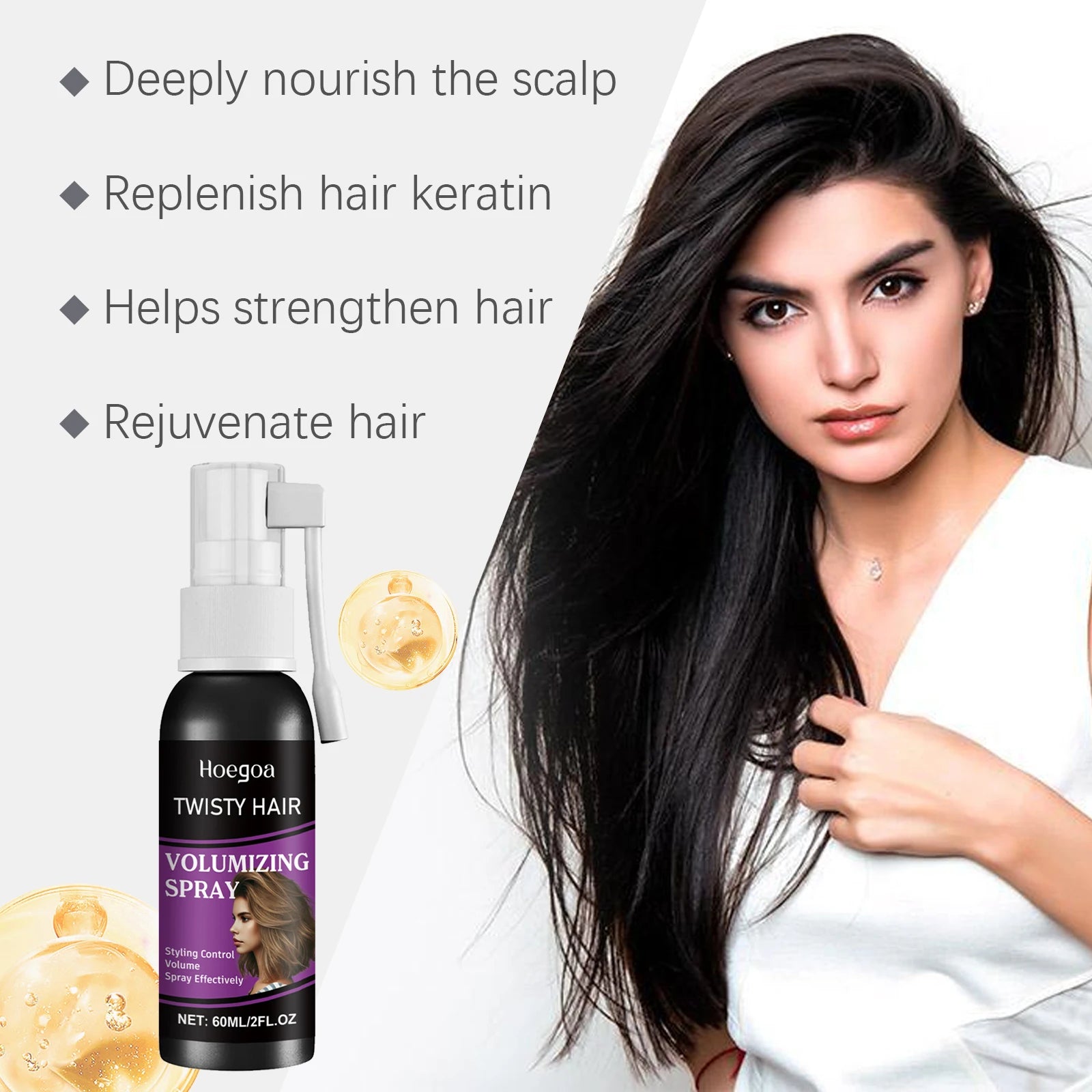 Dry Hair Shampoo Refreshing Oil Control Relieve Thin Soft Improve Qme