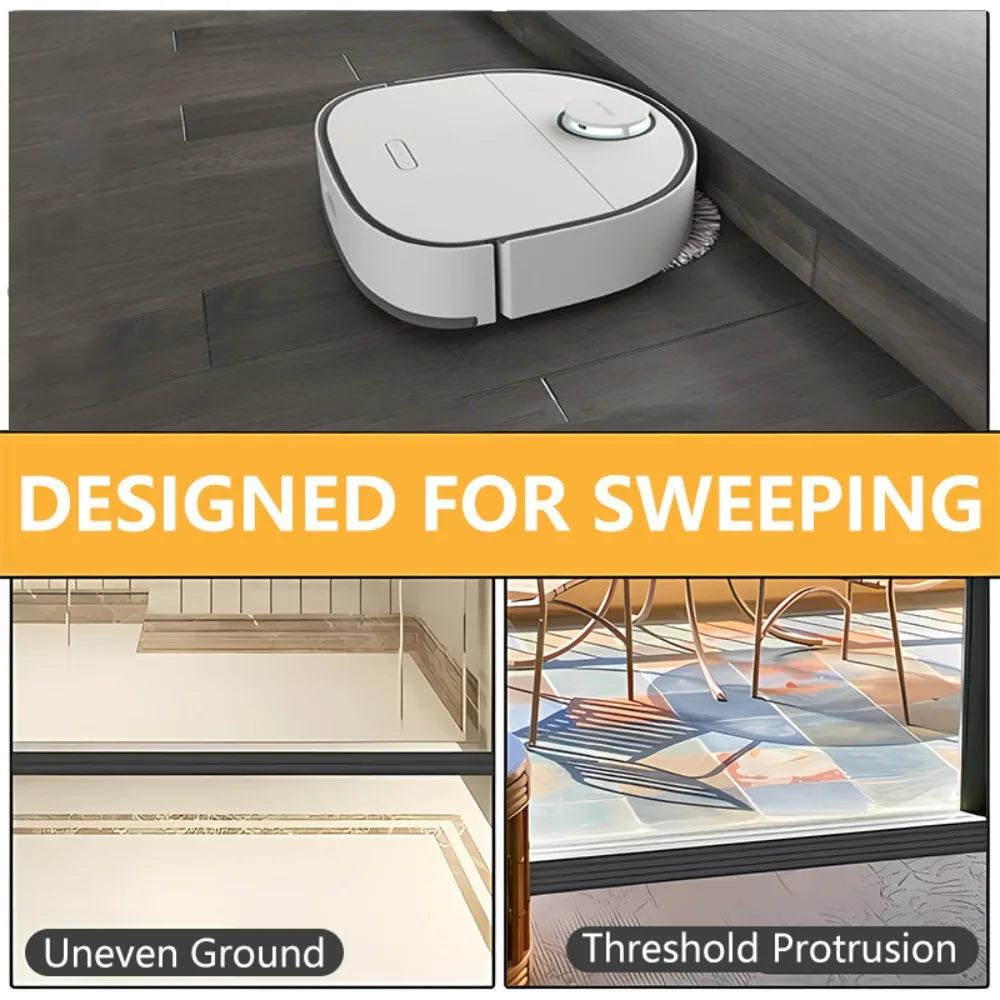 1Mx5cm Sweeping Robot Climbing Pad Self Adhesive Durable Non Slip Multi-Purpose Door Threshold Transition Bar Home Accessories Qme