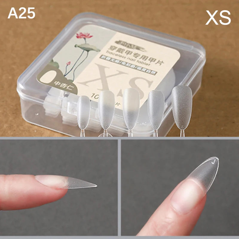 Box False Nails Press Coffin Artificial Clear Fake Nail Tips Qme A25