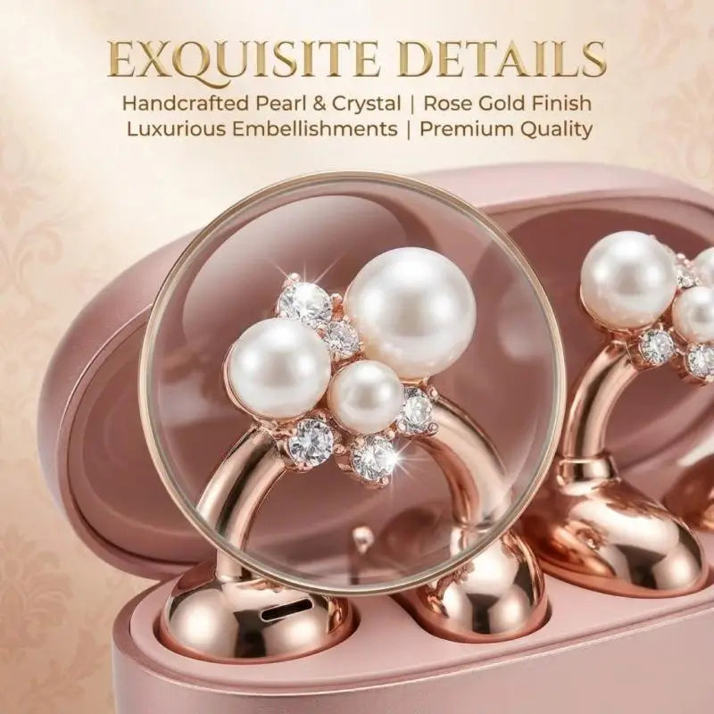 Flower Earphone Rhinestone Buckle Detachable Bluetooth Headset Clip Qme E 1PC