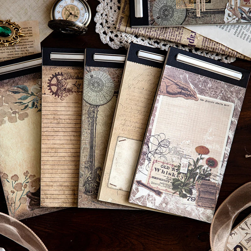50 pcs/lot Vintage INS Material paper Decorative Diy Background paper hand made Diary Album Stationery Supplies Qme