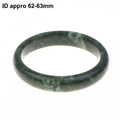 1 PCS Natural Hand Carved Jade Bracelet Wide Green White Nanyu Bangle Unique Jewelry for Valentine's Day Qme A5