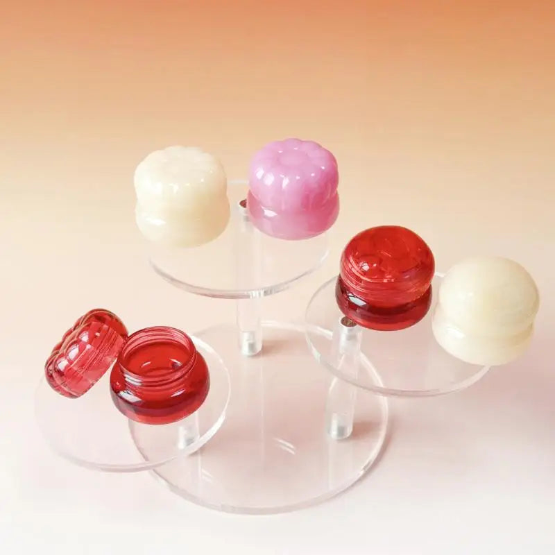 Plastic Lip Scrub Jars Cover Balm Mask Skin Care Container Cute Blush Qme