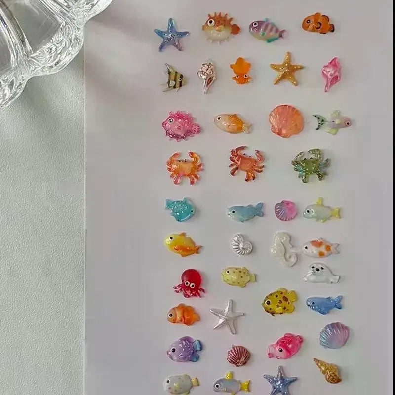 Summer Ocean Themed Silicone Nail Mold 3D Conch Seashell Gel Manicure Qme