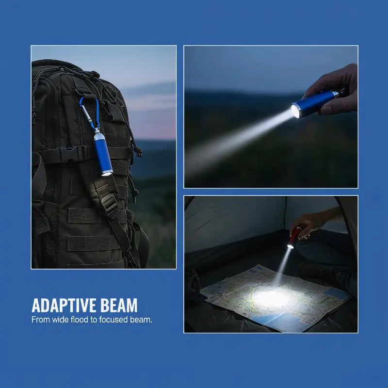 Multi-function Keychain Lamp LED Mini Flashlight Telescopic Strong Qme