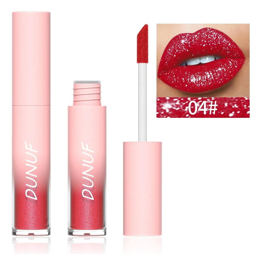 Pearlescent Lipstick Waterproof Long-lasting Lip Gloss Easy Paint Qme 04