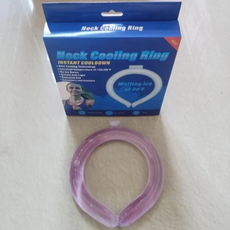 Outdoor Summer Neck Cooler Camping Climbing Cooling Ring Tool Hiking Qme one size purple