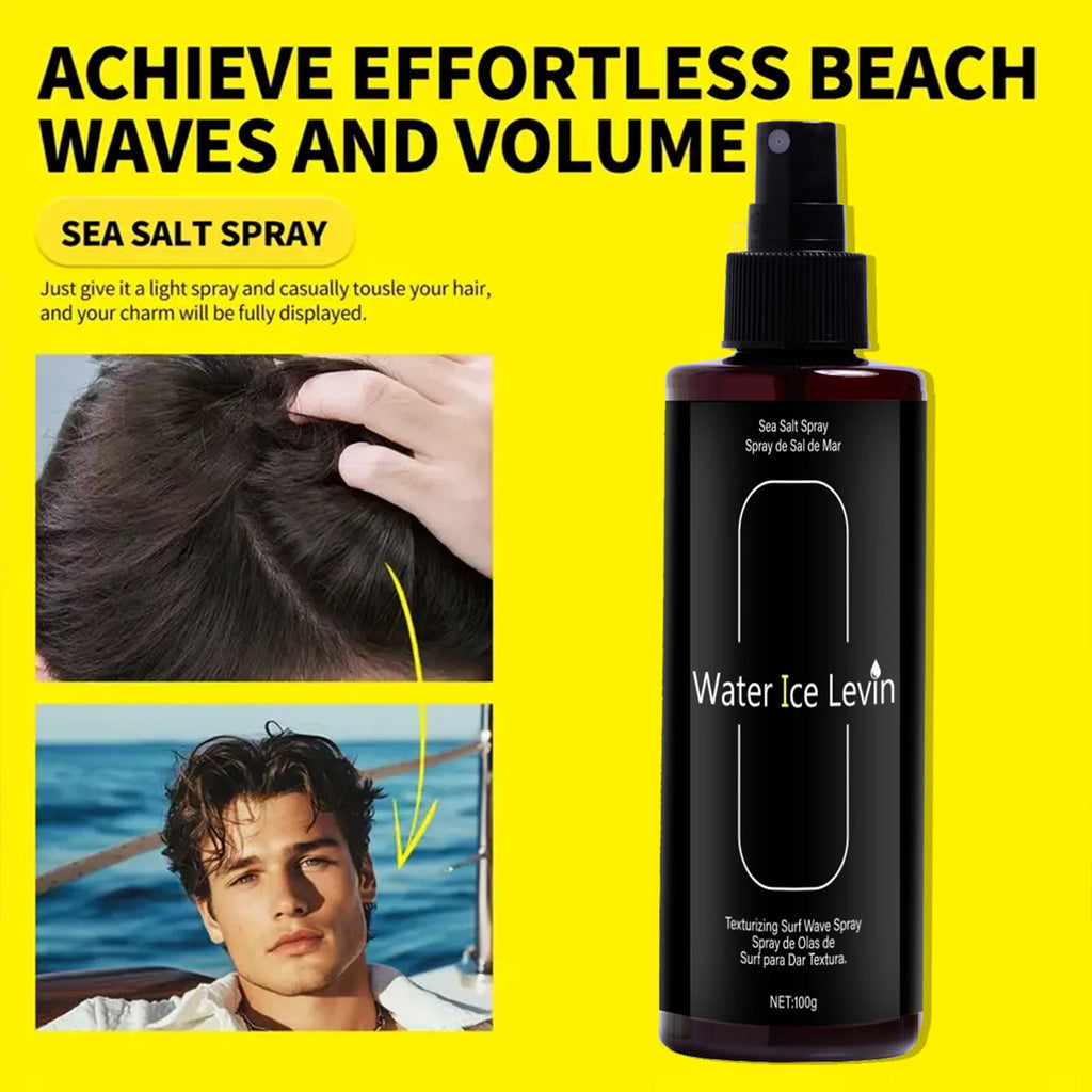 Beach Wave Spray: Volumizing Texturizer with Kelp & Magnesium Sulfate for Healthier, Natural-Looking Hair. Qme