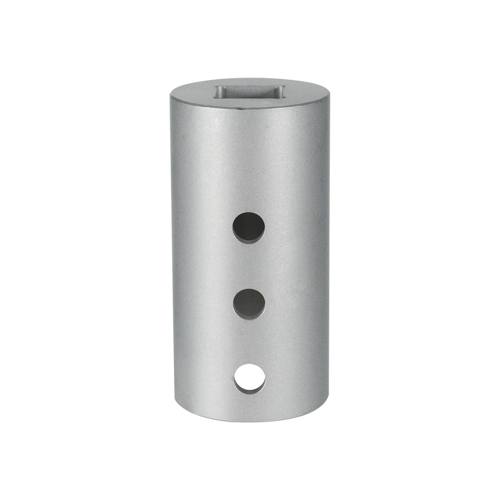 Stainless Steel Trailer Jack Drill Adapter Kit with 1/2'' Socket Adapter Bit Compatible with 1 Inch Jack Drive Shaft Qme