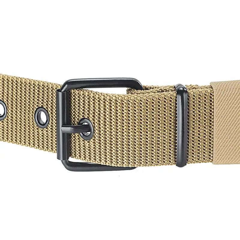 Unisex Trendy Belt Pin Buckle Outdoor Sports Jeans Accessory Porous Qme