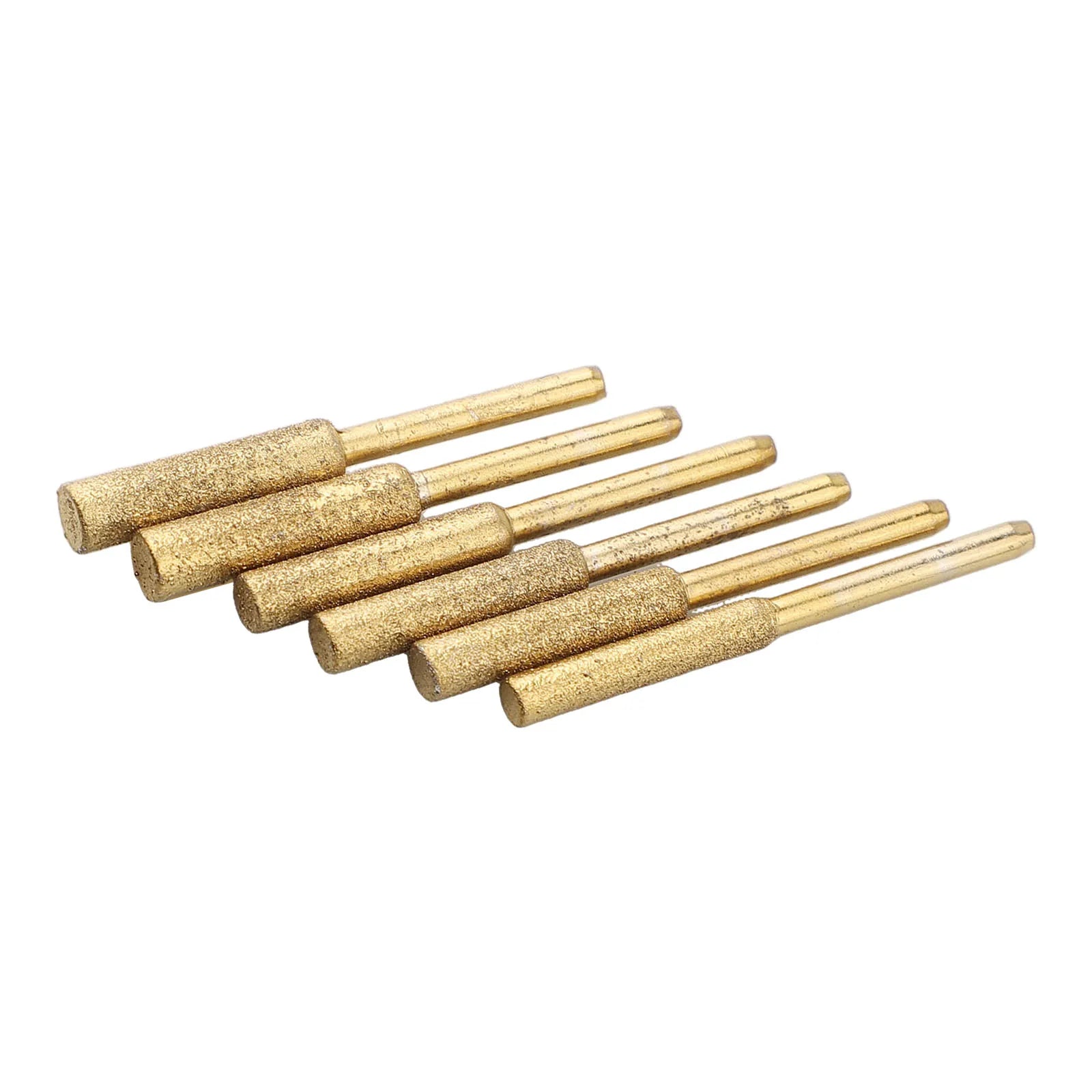 6pcs Set 4.0mm, 4.8mm, 5.5mm Coated Cylindrical Burr Chainsaw Ener Grinder Chain Saw Grinding Whetstone Chainsaw Sharpener Stone Qme