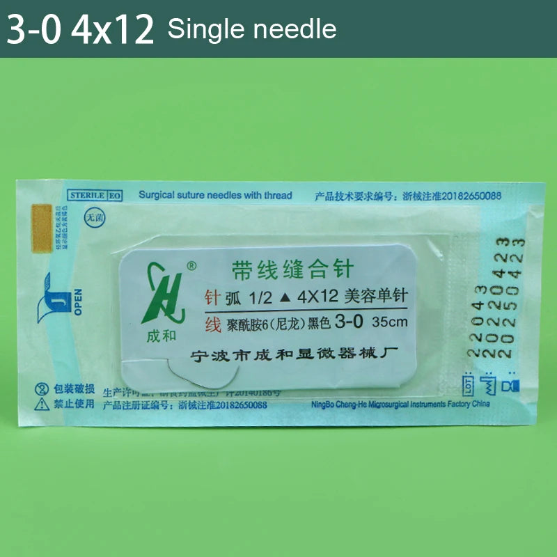 Thread Suture Needle Non-absorbable Oral Double Eyelid Surgery Tool Qme