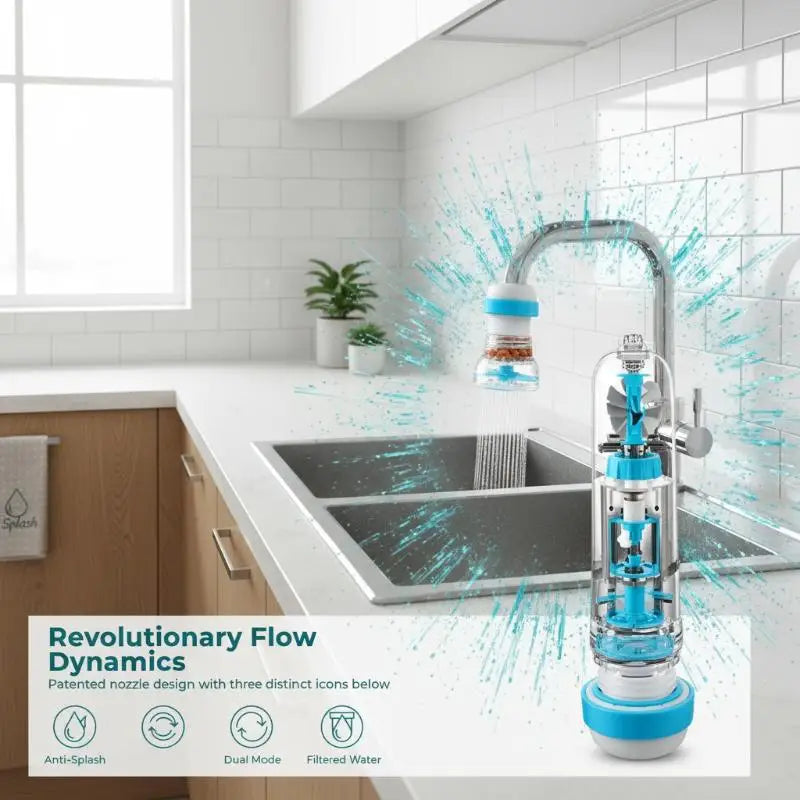 360 Rotatable Telescopic Tap Water Filter Sprinkler Anti-splash Qme
