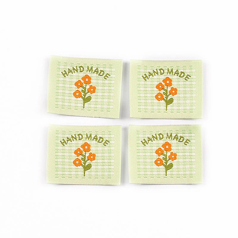 30pcs 33-41mm Colorfull Mix Flower Pattern Labels For DIY Clothes Bag Decoration Delicate Sewing Accessories Without Gum cp4179 Qme 30pcs 4.1x3.3cm