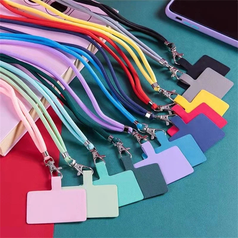 2Pcs Universal Adjustable Phone Lanyard Strap Mobile Phone Hanging Rope Neck Straps Anti-lost Lanyards Cell Phone Accessories Qme