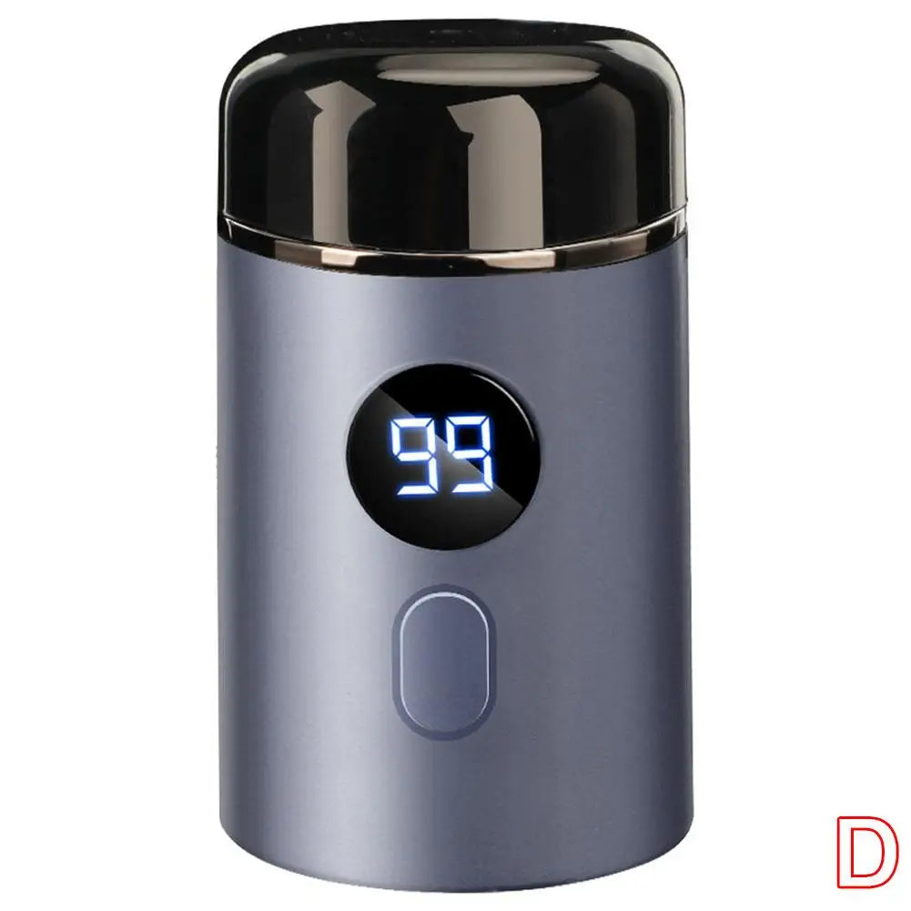New Mini Portable Men's Electric Shaver Long Standby Car Mounted Wash-free Charging Shaving Razor For Men Qme Blue CN
